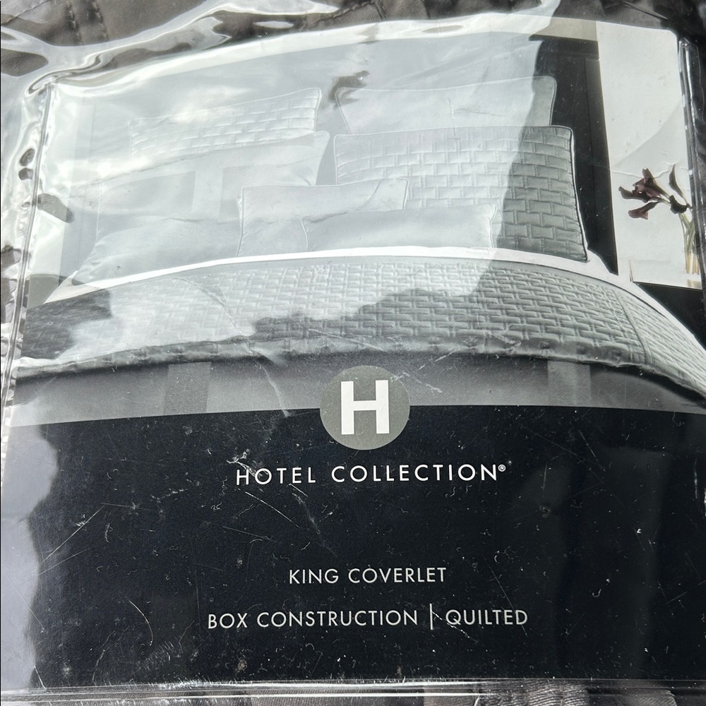 Hotel Collection Quilted King Coverlet in White